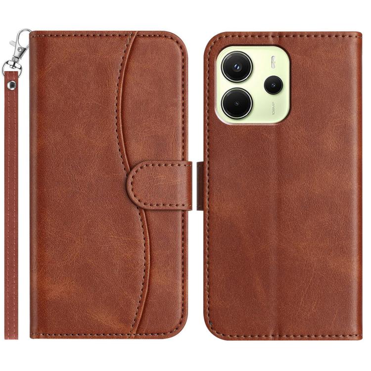 Dual-Folded S-shape Leather Phone Case, For Redmi K90 Pro Max / Poco F8 Ultra, For Redmi K90 / Poco F8 Pro, For Redmi 15C 5G / 4G EU 173mm, For Redmi 15 5G / 4G EU 171mm, For Redmi 15C 5G / 4G Global 171mm, For Redmi Note 14 Pro 4G                     ...