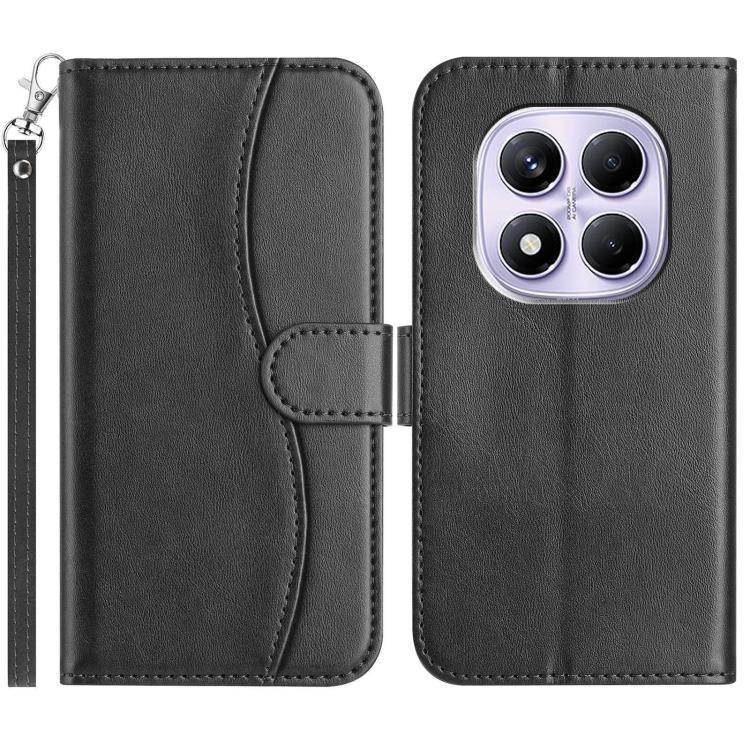 Dual-Folded S-shape Leather Phone Case, For Redmi K90 Pro Max / Poco F8 Ultra, For Redmi K90 / Poco F8 Pro, For Redmi 15C 5G / 4G EU 173mm, For Redmi 15 5G / 4G EU 171mm, For Redmi 15C 5G / 4G Global 171mm, For Redmi Note 14 Pro 4G                     ...
