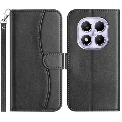 Dual-Folded S-shape Leather Phone Case, For Redmi K90 Pro Max / Poco F8 Ultra, For Redmi K90 / Poco F8 Pro, For Redmi 15C 5G / 4G EU 173mm, For Redmi 15 5G / 4G EU 171mm, For Redmi 15C 5G / 4G Global 171mm, For Redmi Note 14 Pro 4G                     ...
