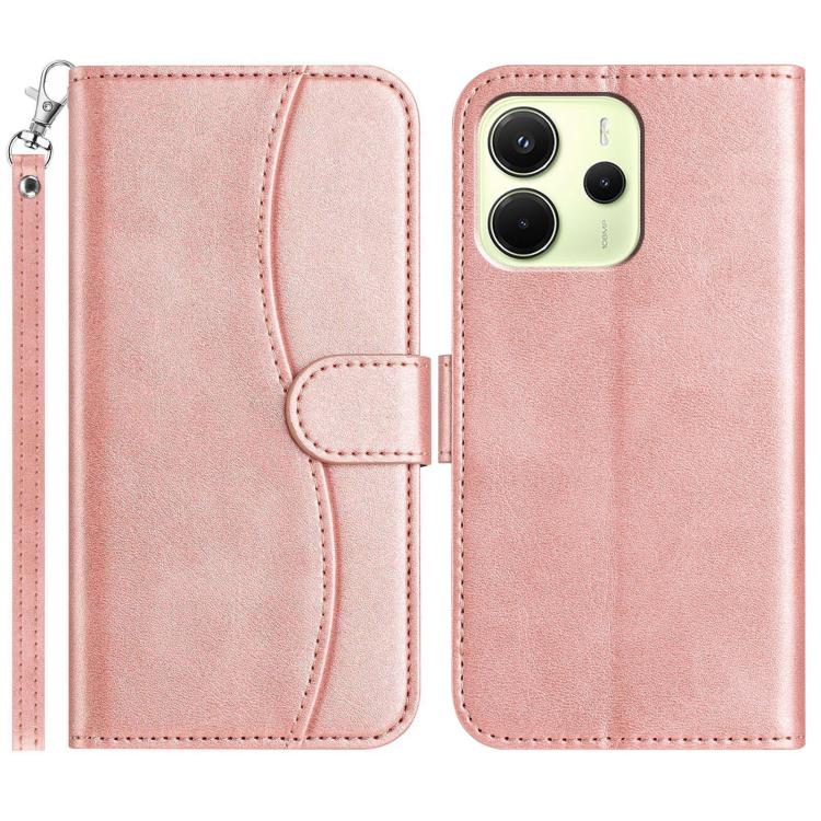 Dual-Folded S-shape Leather Phone Case, For Redmi K90 Pro Max / Poco F8 Ultra, For Redmi K90 / Poco F8 Pro, For Redmi 15C 5G / 4G EU 173mm, For Redmi 15 5G / 4G EU 171mm, For Redmi 15C 5G / 4G Global 171mm, For Redmi Note 14 Pro 4G                     ...