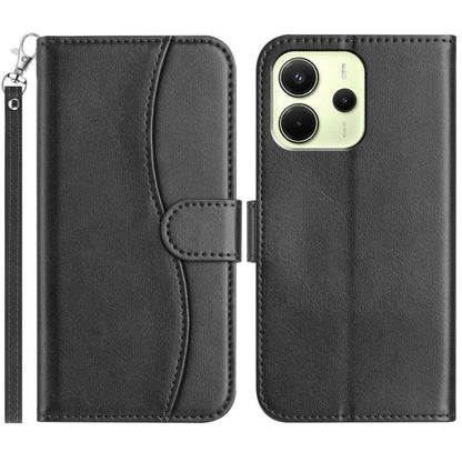 Dual-Folded S-shape Leather Phone Case, For Redmi K90 Pro Max / Poco F8 Ultra, For Redmi K90 / Poco F8 Pro, For Redmi 15C 5G / 4G EU 173mm, For Redmi 15 5G / 4G EU 171mm, For Redmi 15C 5G / 4G Global 171mm, For Redmi Note 14 Pro 4G                     ...