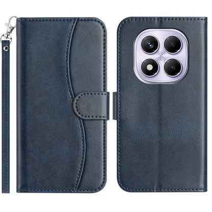 Dual-Folded S-shape Leather Phone Case, For Redmi K90 Pro Max / Poco F8 Ultra, For Redmi K90 / Poco F8 Pro, For Redmi 15C 5G / 4G EU 173mm, For Redmi 15 5G / 4G EU 171mm, For Redmi 15C 5G / 4G Global 171mm, For Redmi Note 14 Pro 4G                     ...