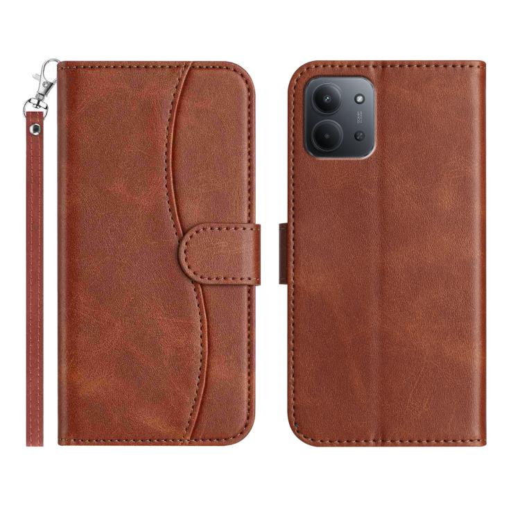 Dual-Folded S-shape Leather Phone Case, For Redmi K90 Pro Max / Poco F8 Ultra, For Redmi K90 / Poco F8 Pro, For Redmi 15C 5G / 4G EU 173mm, For Redmi 15 5G / 4G EU 171mm, For Redmi 15C 5G / 4G Global 171mm, For Redmi Note 14 Pro 4G                     ...