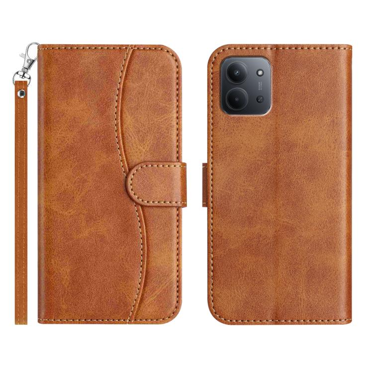 Dual-Folded S-shape Leather Phone Case, For Redmi K90 Pro Max / Poco F8 Ultra, For Redmi K90 / Poco F8 Pro, For Redmi 15C 5G / 4G EU 173mm, For Redmi 15 5G / 4G EU 171mm, For Redmi 15C 5G / 4G Global 171mm, For Redmi Note 14 Pro 4G                     ...