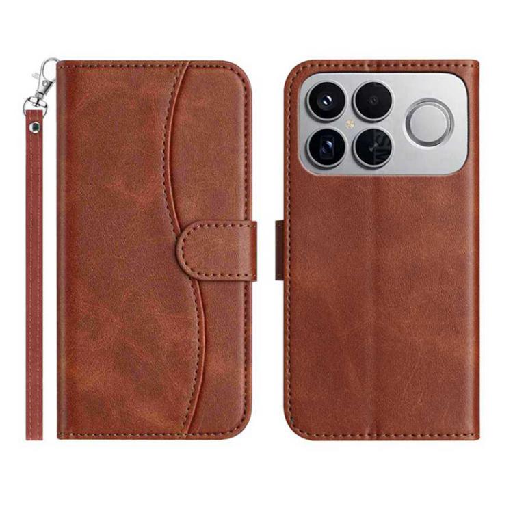 Dual-Folded S-shape Leather Phone Case, For Redmi K90 Pro Max / Poco F8 Ultra, For Redmi K90 / Poco F8 Pro, For Redmi 15C 5G / 4G EU 173mm, For Redmi 15 5G / 4G EU 171mm, For Redmi 15C 5G / 4G Global 171mm, For Redmi Note 14 Pro 4G                     ...