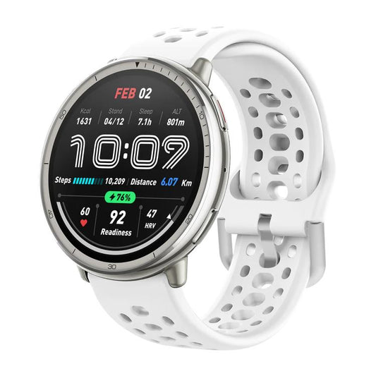 Silver Buckle Silicone Sport Watch Band, For Amazfit Active 2