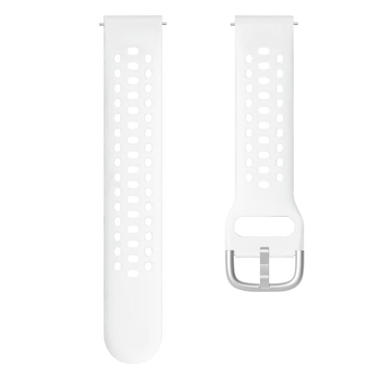 Silver Buckle Silicone Sport Watch Band, For Amazfit Active 2