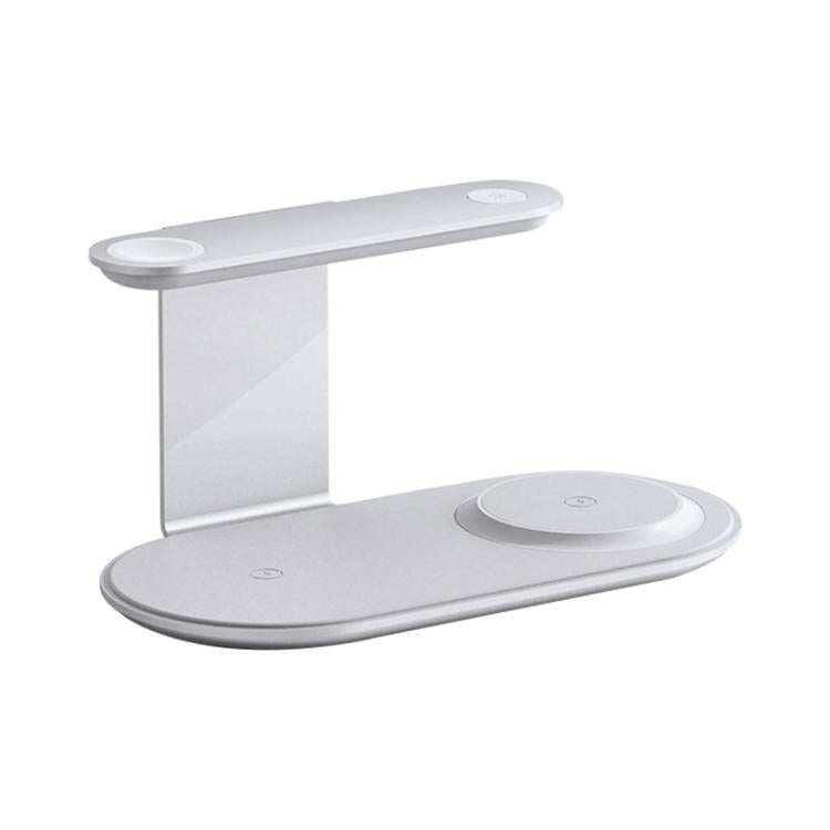 V2206 3 in 1 15W Wireless Charger with Night Light, V2206 (Black), V2206 (Silver)