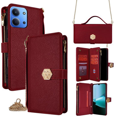 Crossbody Handle Cross Texture Leather Phone Case, For Redmi A7 Pro 171mm / Poco C85x 5G, For Redmi Turbo 5 Max 5G / Poco X8 Pro Max 5G, For Redmi Turbo 5 5G / Poco X8 Pro 5G, For Redmi K90 Pro Max 5G / Poco F8 Ultra                                    ...