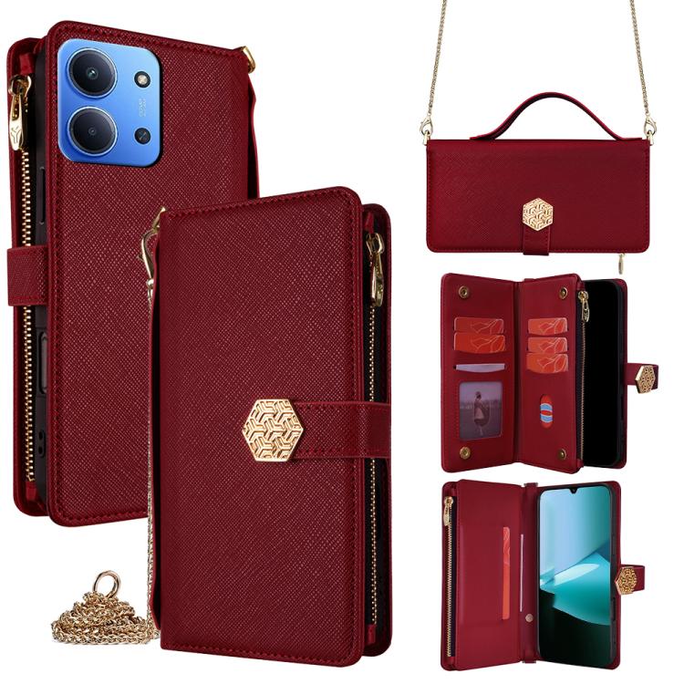 Crossbody Handle Cross Texture Leather Phone Case, For Redmi A7 Pro 171mm / Poco C85x 5G, For Redmi Turbo 5 Max 5G / Poco X8 Pro Max 5G, For Redmi Turbo 5 5G / Poco X8 Pro 5G, For Redmi K90 Pro Max 5G / Poco F8 Ultra                                    ...