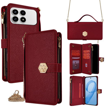 Crossbody Handle Cross Texture Leather Phone Case, For Redmi A7 Pro 171mm / Poco C85x 5G, For Redmi Turbo 5 Max 5G / Poco X8 Pro Max 5G, For Redmi Turbo 5 5G / Poco X8 Pro 5G, For Redmi K90 Pro Max 5G / Poco F8 Ultra                                    ...