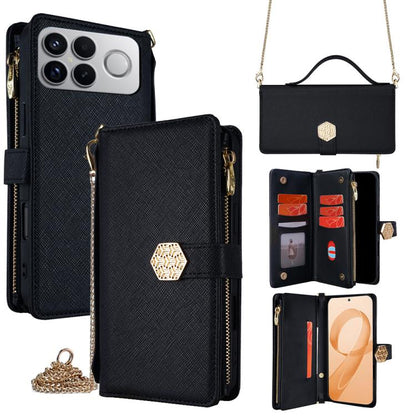 Crossbody Handle Cross Texture Leather Phone Case, For Redmi A7 Pro 171mm / Poco C85x 5G, For Redmi Turbo 5 Max 5G / Poco X8 Pro Max 5G, For Redmi Turbo 5 5G / Poco X8 Pro 5G, For Redmi K90 Pro Max 5G / Poco F8 Ultra                                    ...