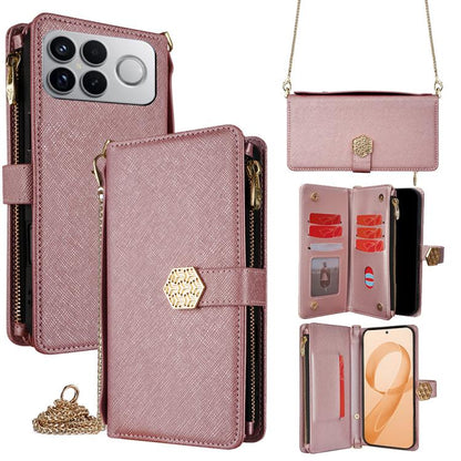 Crossbody Handle Cross Texture Leather Phone Case, For Redmi A7 Pro 171mm / Poco C85x 5G, For Redmi Turbo 5 Max 5G / Poco X8 Pro Max 5G, For Redmi Turbo 5 5G / Poco X8 Pro 5G, For Redmi K90 Pro Max 5G / Poco F8 Ultra                                    ...