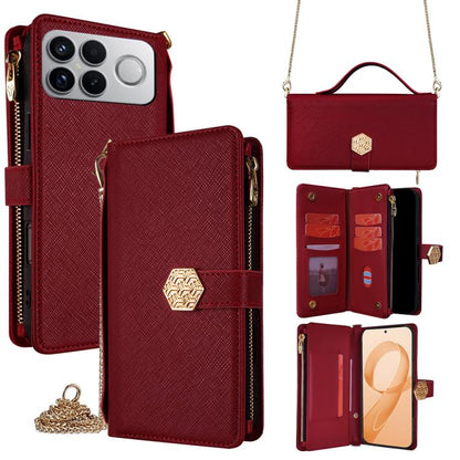 Crossbody Handle Cross Texture Leather Phone Case, For Redmi A7 Pro 171mm / Poco C85x 5G, For Redmi Turbo 5 Max 5G / Poco X8 Pro Max 5G, For Redmi Turbo 5 5G / Poco X8 Pro 5G, For Redmi K90 Pro Max 5G / Poco F8 Ultra                                    ...
