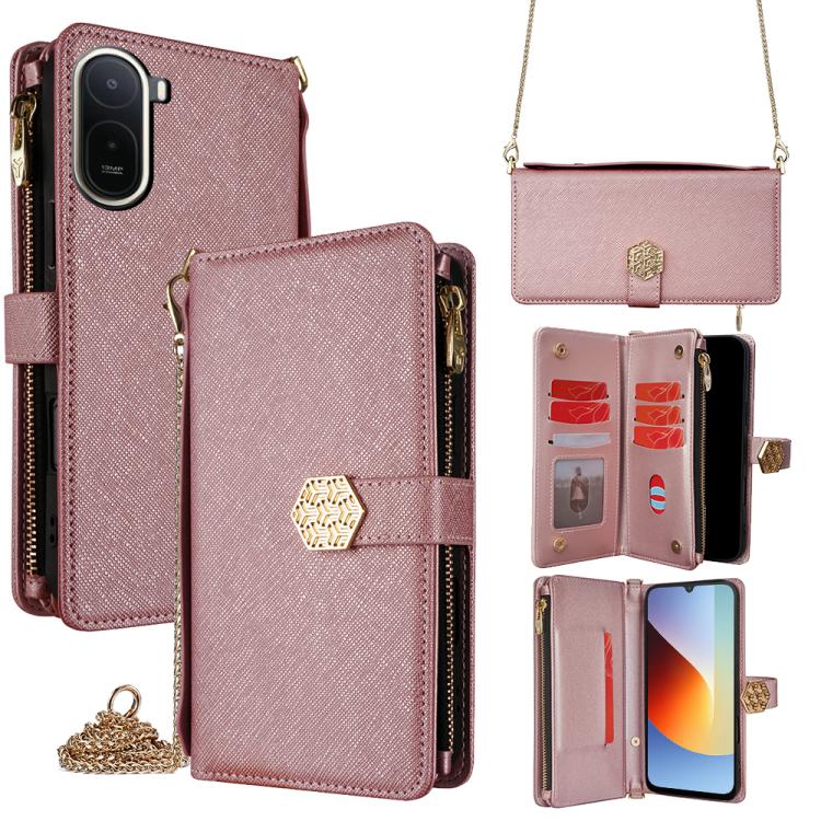 Crossbody Handle Cross Texture Leather Phone Case, For Redmi A7 Pro 171mm / Poco C85x 5G, For Redmi Turbo 5 Max 5G / Poco X8 Pro Max 5G, For Redmi Turbo 5 5G / Poco X8 Pro 5G, For Redmi K90 Pro Max 5G / Poco F8 Ultra                                    ...