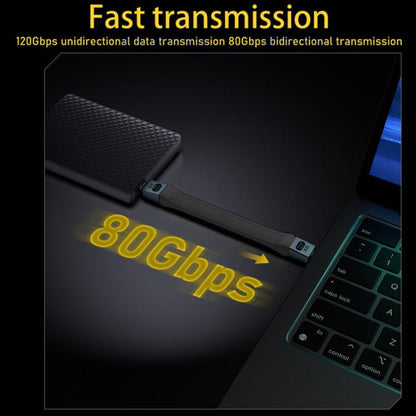 240W 8K 80Gbps USB-C / Type-C to USB-C / Type-C For Thunderbolt 5 Full Function FPC Cable Data Cable