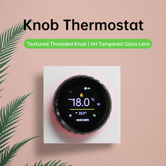 1.6 inch TFT Color Screen Threaded Knob Thermostat, BHT-2007-P16-GA Water Heating, BHT-2007-P16-GB Electric Heating, BHT-2007-P16-GC Boiler Heating