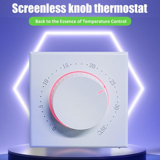Smart Home Screenless Knob Thermostat with Dual Color LED Indicator, BHT-101GAL Water Heating, BHT-101GBL Electric Heating, BHT-101GCL Boiler Heating