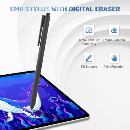 Universal Capacitive Stylus with Pen Clip For Electromagnetic Screen Phone / Tablet