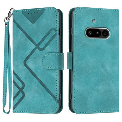 Line Pattern Skin Feel Leather Phone Case, For Nothing Phone 4a Pro, For Nothing Phone 4a, For Nothing Phone 3a, For Nothing Phone 3a Pro, For Nothing Phone 2a