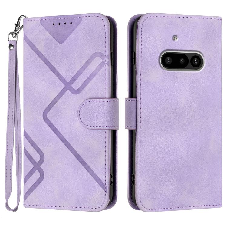 Line Pattern Skin Feel Leather Phone Case, For Nothing Phone 4a Pro, For Nothing Phone 4a, For Nothing Phone 3a, For Nothing Phone 3a Pro, For Nothing Phone 2a