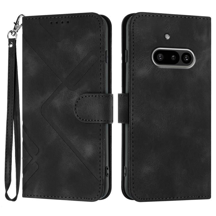 Line Pattern Skin Feel Leather Phone Case, For Nothing Phone 4a Pro, For Nothing Phone 4a, For Nothing Phone 3a, For Nothing Phone 3a Pro, For Nothing Phone 2a