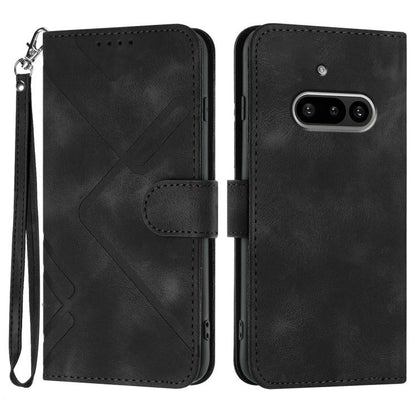 Line Pattern Skin Feel Leather Phone Case, For Nothing Phone 4a Pro, For Nothing Phone 4a, For Nothing Phone 3a, For Nothing Phone 3a Pro, For Nothing Phone 2a