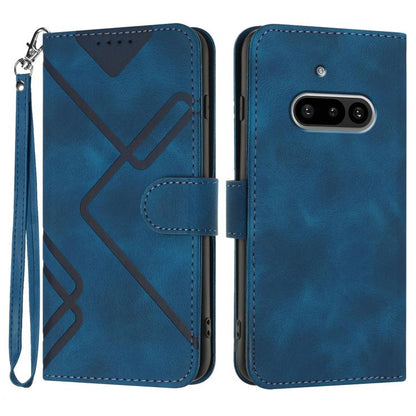 Line Pattern Skin Feel Leather Phone Case, For Nothing Phone 4a Pro, For Nothing Phone 4a, For Nothing Phone 3a, For Nothing Phone 3a Pro, For Nothing Phone 2a