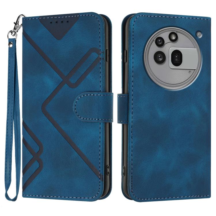 Line Pattern Skin Feel Leather Phone Case, For Nothing Phone 4a Pro, For Nothing Phone 4a, For Nothing Phone 3a, For Nothing Phone 3a Pro, For Nothing Phone 2a