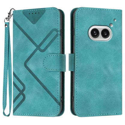 Line Pattern Skin Feel Leather Phone Case, For Nothing Phone 4a Pro, For Nothing Phone 4a, For Nothing Phone 3a, For Nothing Phone 3a Pro, For Nothing Phone 2a