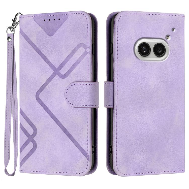 Line Pattern Skin Feel Leather Phone Case, For Nothing Phone 4a Pro, For Nothing Phone 4a, For Nothing Phone 3a, For Nothing Phone 3a Pro, For Nothing Phone 2a