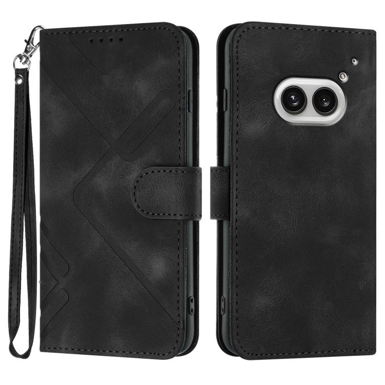 Line Pattern Skin Feel Leather Phone Case, For Nothing Phone 4a Pro, For Nothing Phone 4a, For Nothing Phone 3a, For Nothing Phone 3a Pro, For Nothing Phone 2a