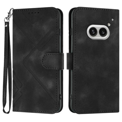 Line Pattern Skin Feel Leather Phone Case, For Nothing Phone 4a Pro, For Nothing Phone 4a, For Nothing Phone 3a, For Nothing Phone 3a Pro, For Nothing Phone 2a