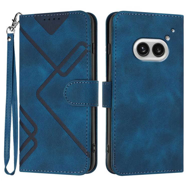 Line Pattern Skin Feel Leather Phone Case, For Nothing Phone 4a Pro, For Nothing Phone 4a, For Nothing Phone 3a, For Nothing Phone 3a Pro, For Nothing Phone 2a