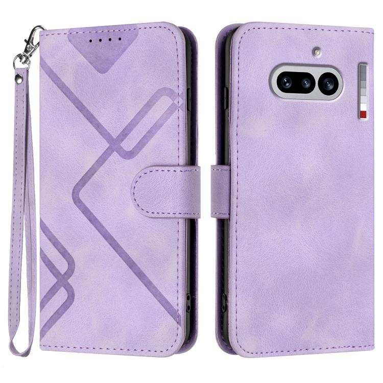 Line Pattern Skin Feel Leather Phone Case, For Nothing Phone 4a Pro, For Nothing Phone 4a, For Nothing Phone 3a, For Nothing Phone 3a Pro, For Nothing Phone 2a
