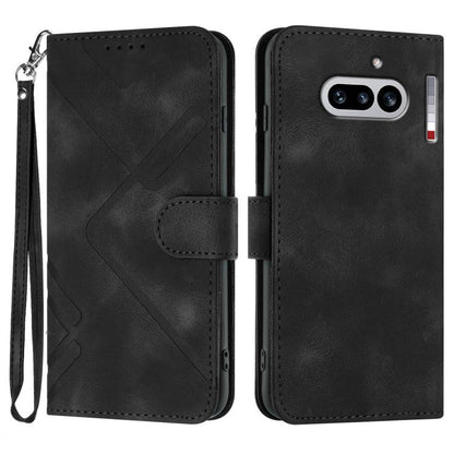 Line Pattern Skin Feel Leather Phone Case, For Nothing Phone 4a Pro, For Nothing Phone 4a, For Nothing Phone 3a, For Nothing Phone 3a Pro, For Nothing Phone 2a