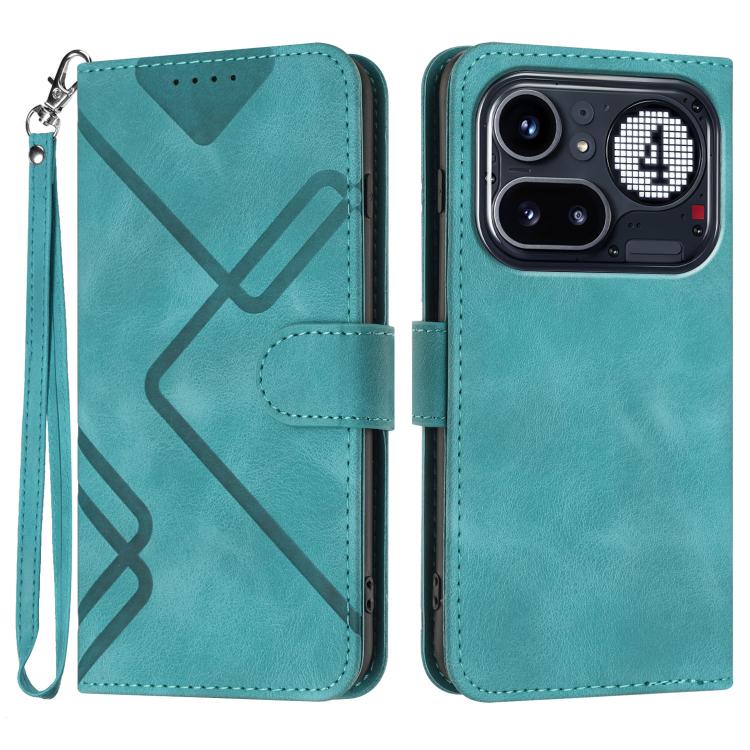 Line Pattern Skin Feel Leather Phone Case, For Nothing Phone 4a Pro, For Nothing Phone 4a, For Nothing Phone 3a, For Nothing Phone 3a Pro, For Nothing Phone 2a