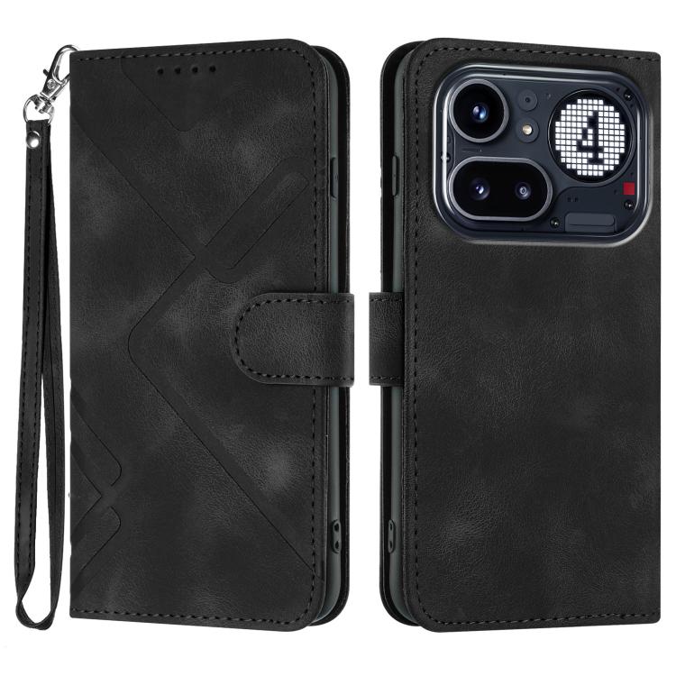 Line Pattern Skin Feel Leather Phone Case, For Nothing Phone 4a Pro, For Nothing Phone 4a, For Nothing Phone 3a, For Nothing Phone 3a Pro, For Nothing Phone 2a