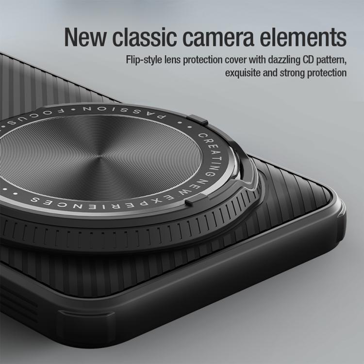 NILLKIN Black Mirror Prop CD Texture Mirror Phone Case, For Xiaomi 15 Ultra