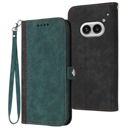 Side Buckle Double Fold Hand Strap Leather Phone Case, For Nothing Phone 4a Pro, For Nothing Phone 4a, For Nothing Phone 3a, For Nothing Phone 3a Pro, For Nothing Phone 2a