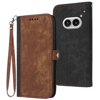 Side Buckle Double Fold Hand Strap Leather Phone Case, For Nothing Phone 4a Pro, For Nothing Phone 4a, For Nothing Phone 3a, For Nothing Phone 3a Pro, For Nothing Phone 2a