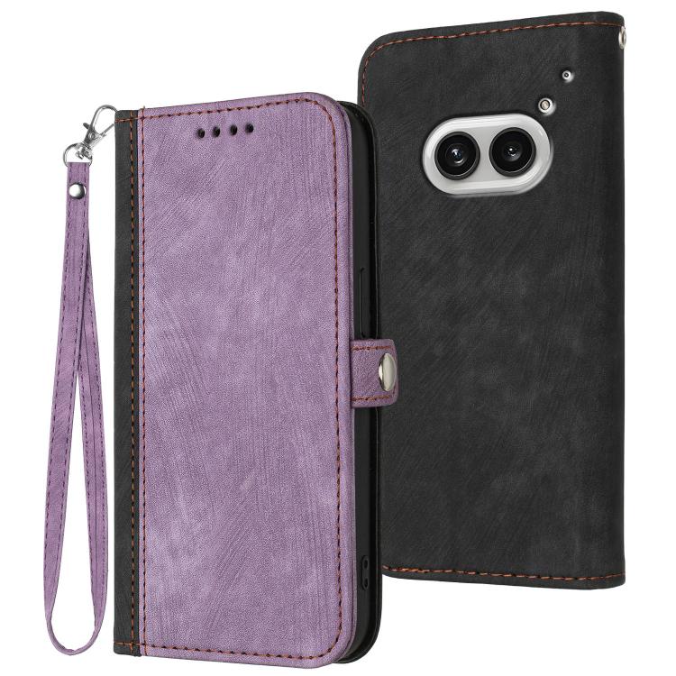 Side Buckle Double Fold Hand Strap Leather Phone Case, For Nothing Phone 4a Pro, For Nothing Phone 4a, For Nothing Phone 3a, For Nothing Phone 3a Pro, For Nothing Phone 2a