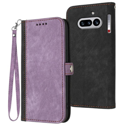 Side Buckle Double Fold Hand Strap Leather Phone Case, For Nothing Phone 4a Pro, For Nothing Phone 4a, For Nothing Phone 3a, For Nothing Phone 3a Pro, For Nothing Phone 2a