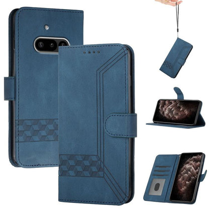 Cubic Skin Feel Flip Leather Phone Case, For Nothing Phone 4a Pro, For Nothing Phone 4a, For Nothing Phone 3a, For Nothing Phone 3a Pro, For Nothing Phone 2a