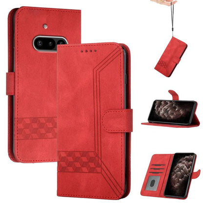Cubic Skin Feel Flip Leather Phone Case, For Nothing Phone 4a Pro, For Nothing Phone 4a, For Nothing Phone 3a, For Nothing Phone 3a Pro, For Nothing Phone 2a