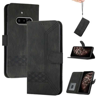 Cubic Skin Feel Flip Leather Phone Case, For Nothing Phone 4a Pro, For Nothing Phone 4a, For Nothing Phone 3a, For Nothing Phone 3a Pro, For Nothing Phone 2a