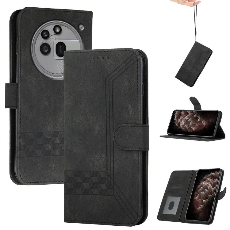 Cubic Skin Feel Flip Leather Phone Case, For Nothing Phone 4a Pro, For Nothing Phone 4a, For Nothing Phone 3a, For Nothing Phone 3a Pro, For Nothing Phone 2a