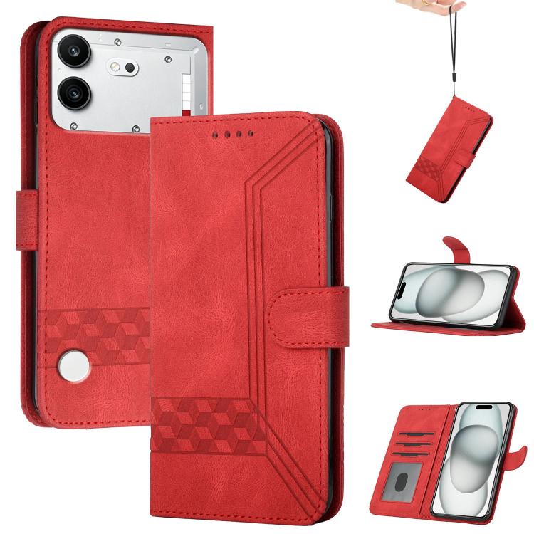 Cubic Skin Feel Flip Leather Phone Case, For Nothing Phone 4b, For Nothing Phone 4a Pro, For Nothing Phone 4a, For Nothing Phone 3a, For Nothing Phone 3a Pro, For Nothing Phone 2a