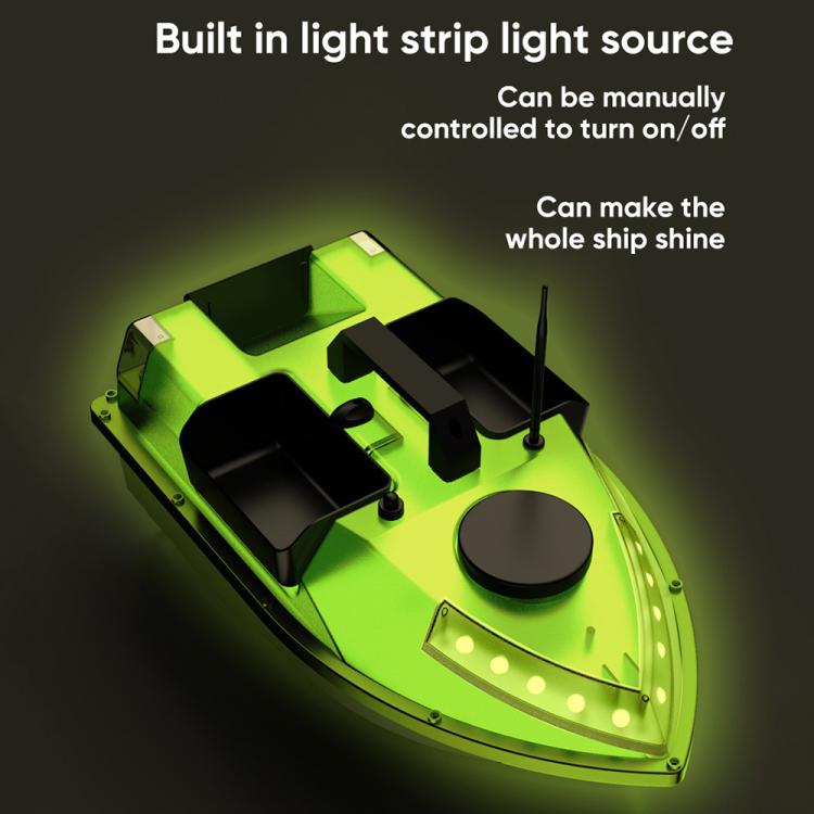 D20 Three Hoppers Smart Control Fishing Bait Boat Support GPS Built-in Light Strip, US Plug, EU Plug, UK Plug