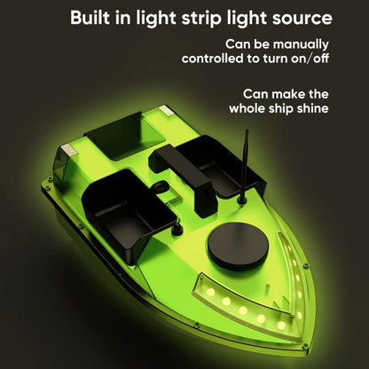 D20 Three Hoppers Smart Control Fishing Bait Boat Support GPS Built-in Light Strip, US Plug, EU Plug, UK Plug